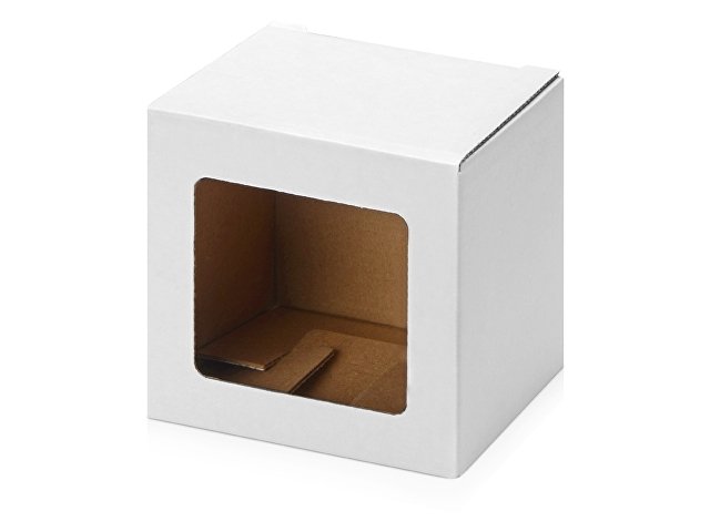 картинка Коробка для кружки с окном, 11,2х9,4х10,7 см., белый от магазина Одежда+