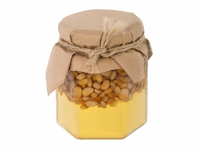 картинка Сувенирный набор "Мед с кедровыми орешками" 250 гр от магазина Одежда+
