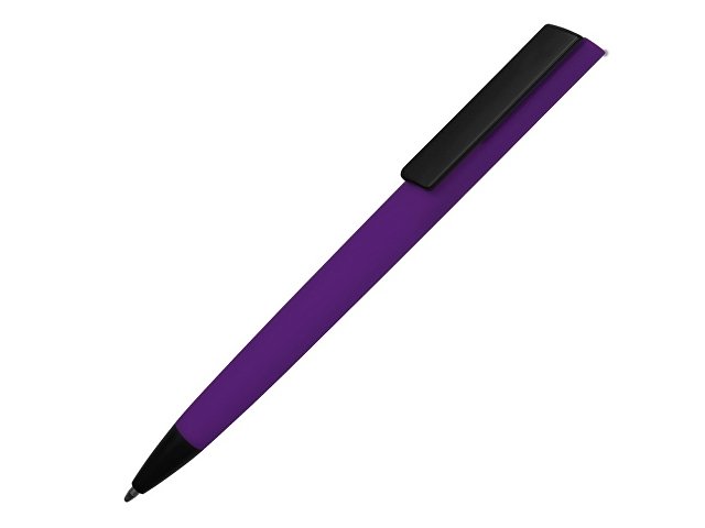 картинка Ручка пластиковая шариковая C1 софт-тач, фиолетовый от магазина Одежда+