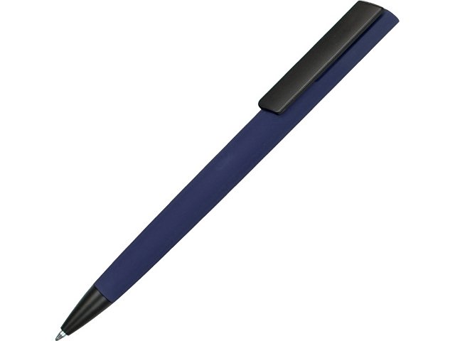 картинка Ручка пластиковая шариковая C1 софт-тач, темно-синий от магазина Одежда+
