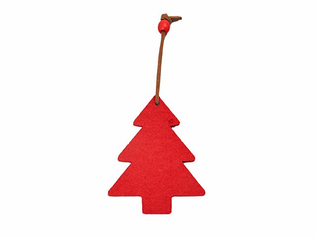 картинка Войлочное рождественское украшение Елочка, красный от магазина Одежда+