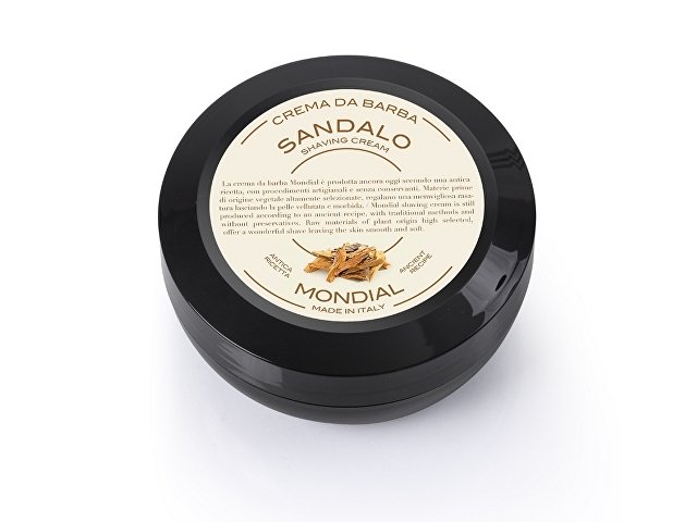 картинка Крем для бритья Mondial "SANDALO" с ароматом сандалового дерева, пластиковая чаша, 75 мл от магазина Одежда+