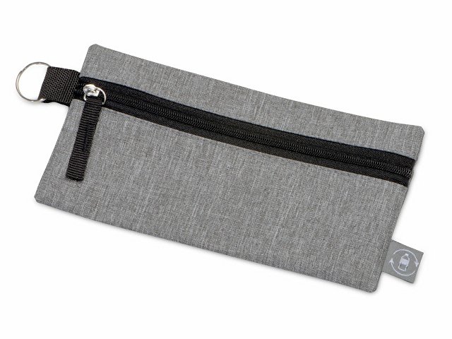 картинка Универсальный пенал из переработанного полиэстера RPET "Holder", серый/черный от магазина Одежда+