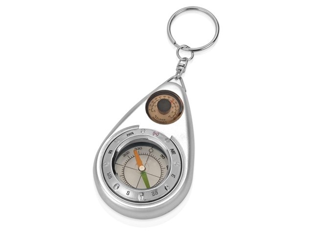картинка Брелок-компас с термометром, серебристый от магазина Одежда+
