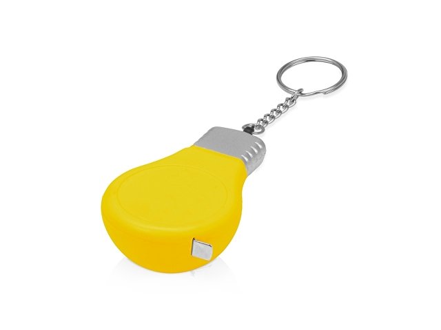 картинка Брелок-рулетка для ключей "Лампочка", желтый/серебристый от магазина Одежда+