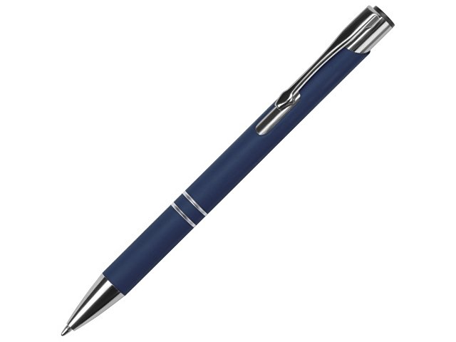 картинка Ручка металлическая шариковая C1 софт-тач, темно-синий от магазина Одежда+