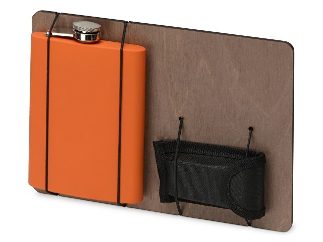 картинка Подарочный набор "Путешественник" с флягой и мультитулом, оранжевый от магазина Одежда+
