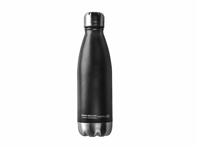 картинка Термобутылка CENTRAL PARK, черный/серебристый (P) от магазина Одежда+