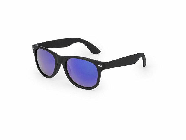 картинка Солнцезащитные очки CIRO с зеркальными линзами, черный/королевский синий от магазина Одежда+