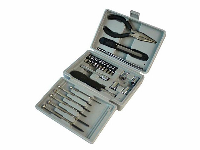 картинка Набор инструментов Stinger, 25 инструментов, в пластиковом кейсе, 164x107x49 мм, серый от магазина Одежда+