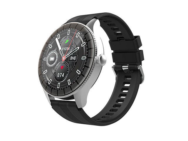 картинка Умные часы HIPER IoT Watch GTR, черный/голубой от магазина Одежда+