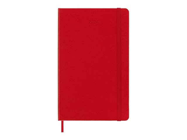 картинка Записная книжка 12 месяцев на 2024 год, в твердой обложке, красный, Large, 13х21 от магазина Одежда+