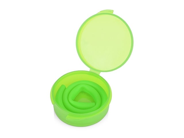 картинка Силиконовая трубочка Fresh в пластиковом кейсе, зеленое яблоко от магазина Одежда+