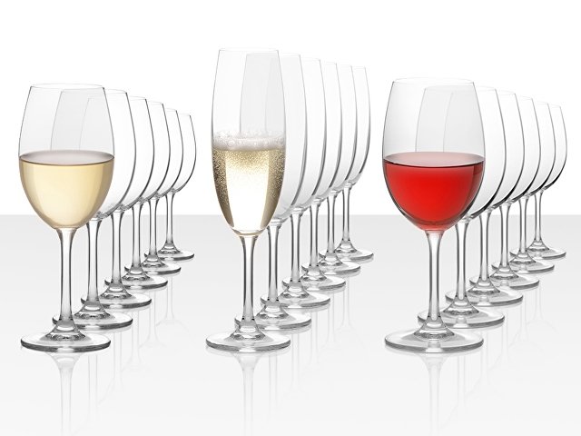 картинка Подарочный набор бокалов для красного, белого и игристого вина "Celebration", 18шт от магазина Одежда+