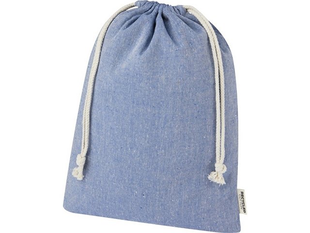 картинка Большая подарочная сумка Pheebs объемом 4 л из хлопка плотностью 150 г/м2, синий от магазина Одежда+