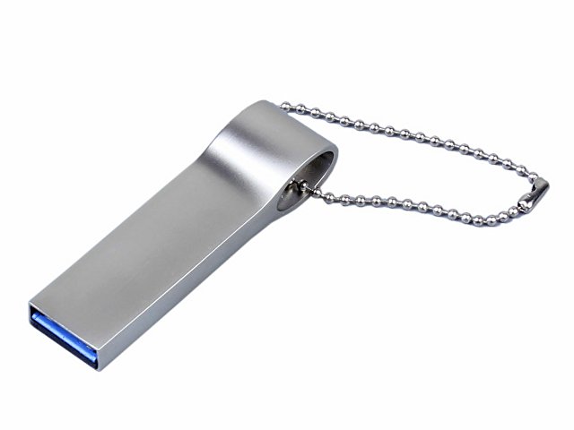 картинка USB 3.0-флешка на 16 Гб с мини чипом, компактный дизайн, боковое отверстие для цепочки от магазина Одежда+