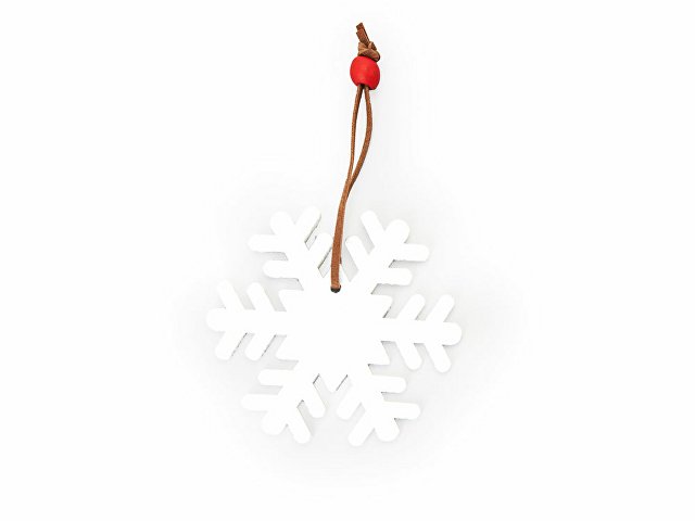 картинка Войлочное рождественское украшение Снежинка, белый от магазина Одежда+