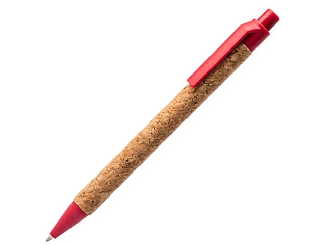 картинка Ручка шариковая COMPER Eco-line с корпусом из пробки, натуральный/красный от магазина Одежда+
