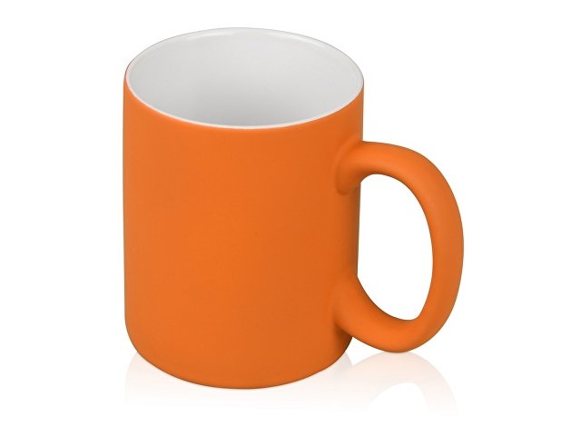 картинка Кружка с покрытием soft-touch «Barrel of a Gum», оранжевый (P) от магазина Одежда+