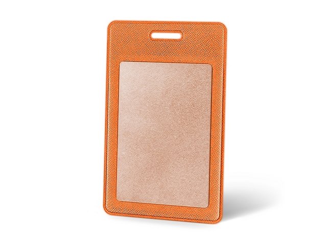 картинка Вертикальный карман из экокожи для карты "Favor", оранжевый от магазина Одежда+