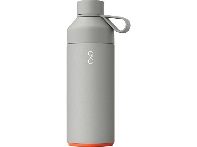 картинка Бутылка для воды Big Ocean Bottle объемом 1000 мл с вакуумной изоляцией, серый от магазина Одежда+