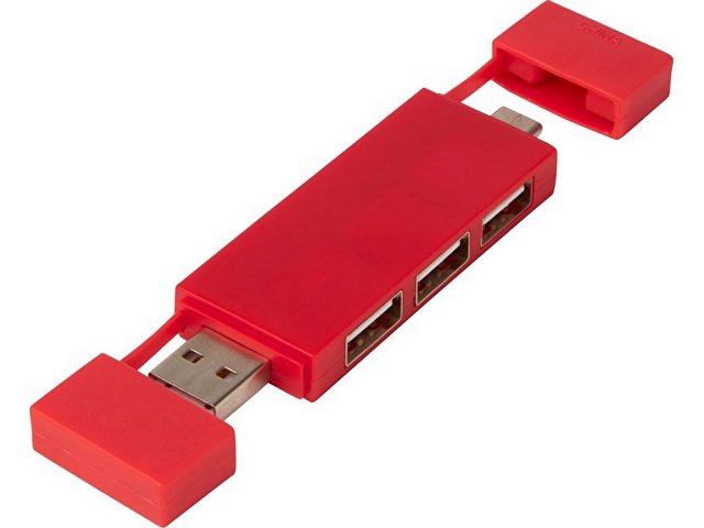 картинка Mulan Двойной USB 2.0-хаб, красный от магазина Одежда+