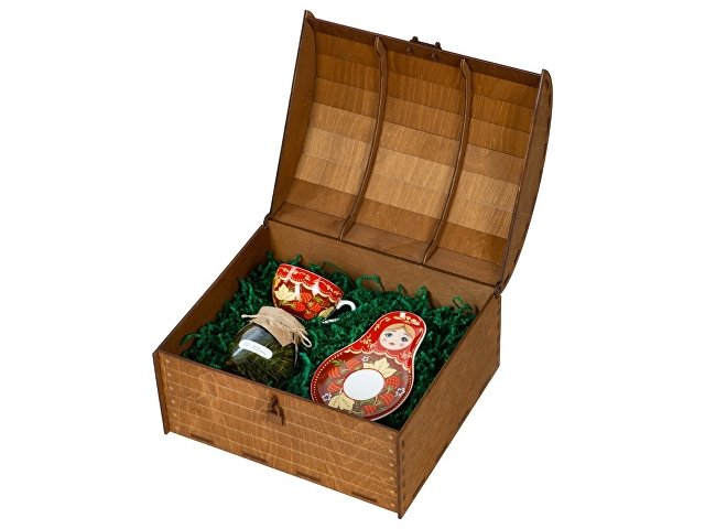 картинка Подарочный набор: чайная пара, варенье из ели и мяты от магазина Одежда+
