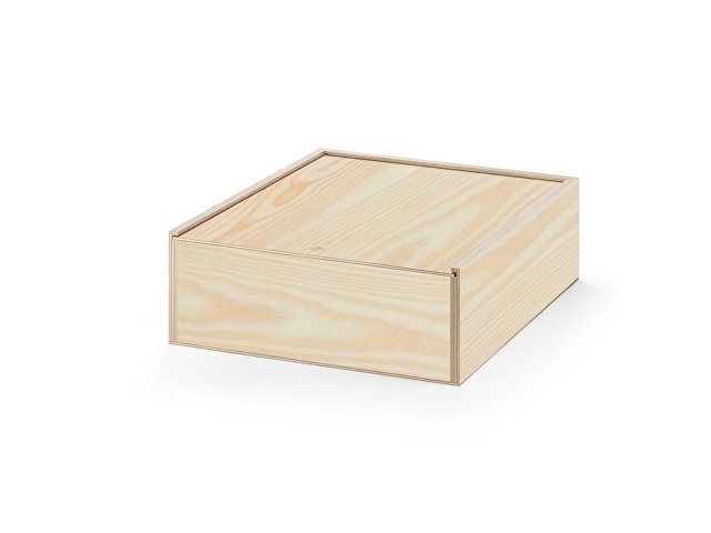 картинка Деревянная коробка BOXIE WOOD L, натуральный темный от магазина Одежда+