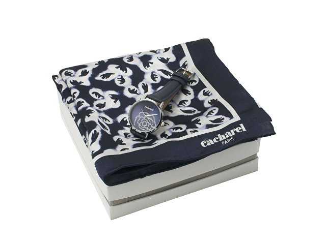 картинка Подарочный набор: часы наручные женские, шелковый платок. Cacharel от магазина Одежда+