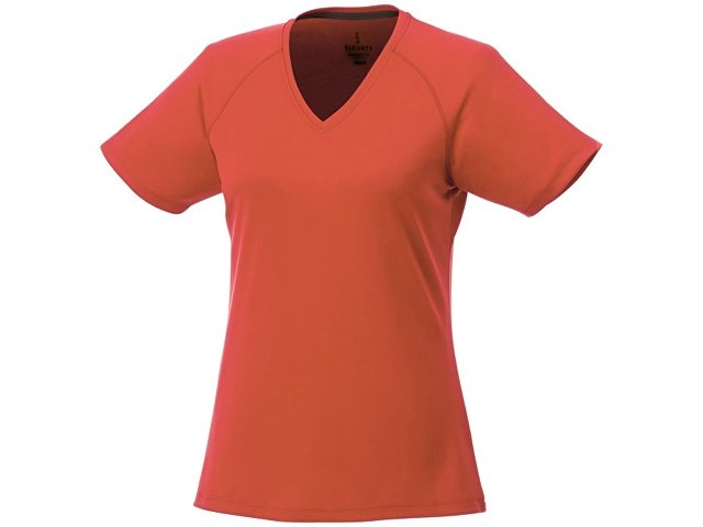 картинка Модная женская футболка Amery  с коротким рукавом и V-образным вырезом, оранжевый от магазина Одежда+