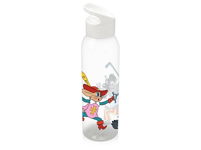 картинка Бутылка для воды "Ну, погоди!», прозрачный/белый от магазина Одежда+