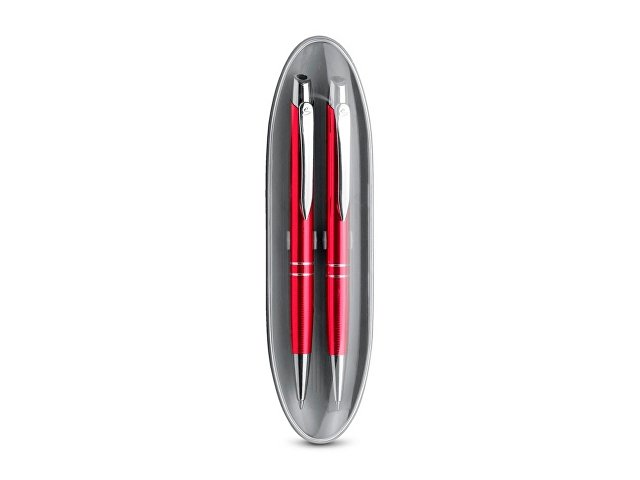 картинка 11050. Ball pen and mechanical pencil set, красный от магазина Одежда+