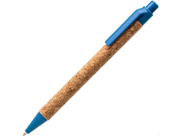 картинка Ручка шариковая COMPER Eco-line с корпусом из пробки, натуральный/голубой от магазина Одежда+