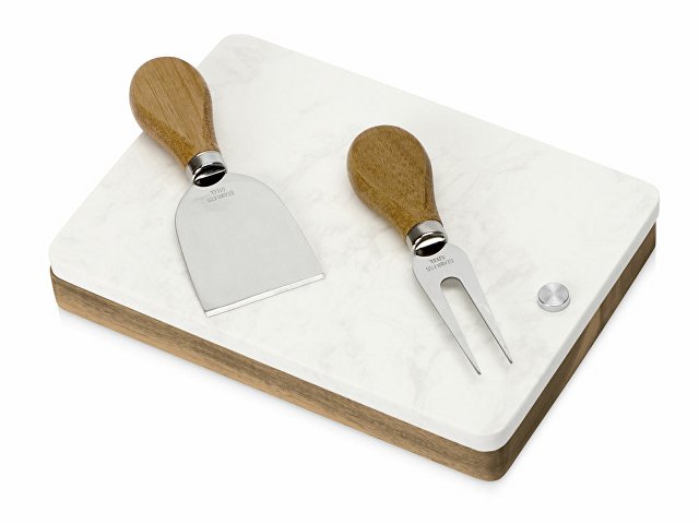 картинка Набор ножей для сыра Fontina, акация и искусственный мрамор от магазина Одежда+