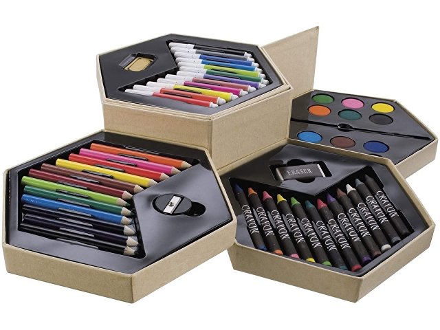 картинка Набор для рисования: 12 фломастеров, 12 карандашей, от магазина Одежда+