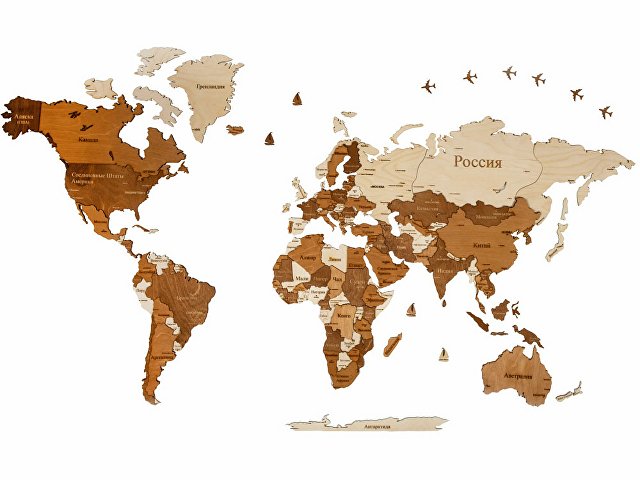 картинка Интерьерная карта мира "World" от магазина Одежда+