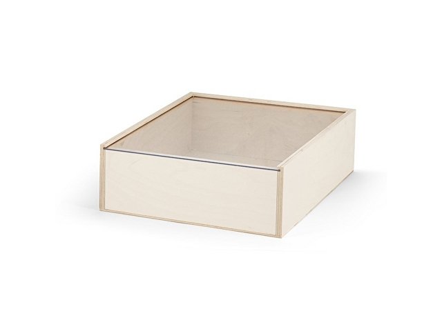 картинка Деревянная коробка BOXIE CLEAR L, натуральный от магазина Одежда+