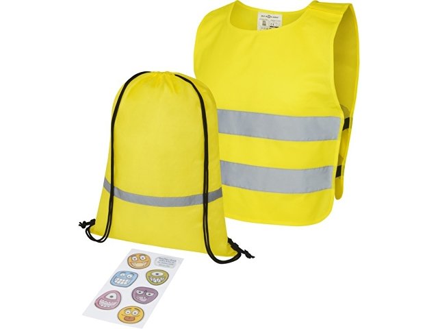 картинка Benedikte комплект для обеспечения безопасности и видимости для детей 3–6 лет, неоново-желтый от магазина Одежда+