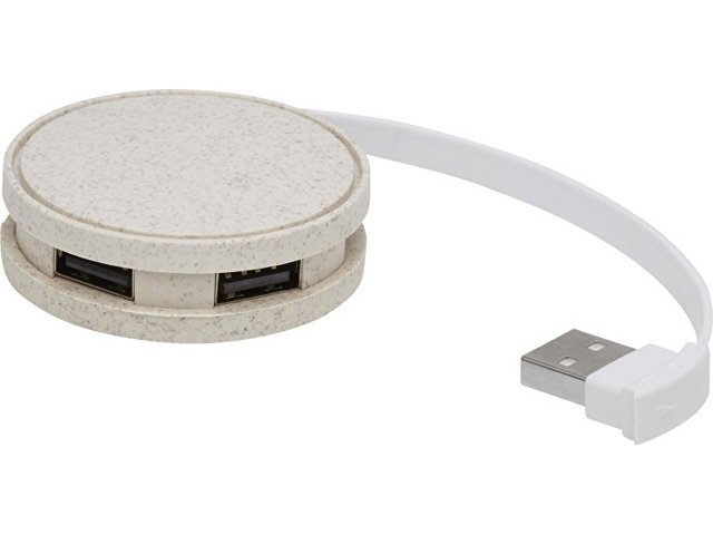 картинка USB-концентратор Kenzu из пшеничной соломы, натуральный от магазина Одежда+