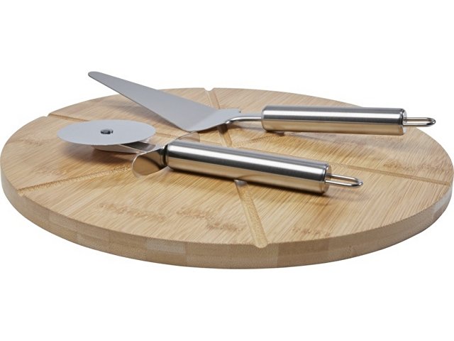 картинка Бамбуковая лопатка для пиццы Mangiary с инструментами, natural от магазина Одежда+
