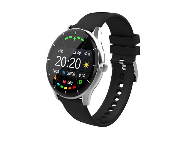 картинка Умные часы HIPER IoT Watch GT, черный/ голубой от магазина Одежда+