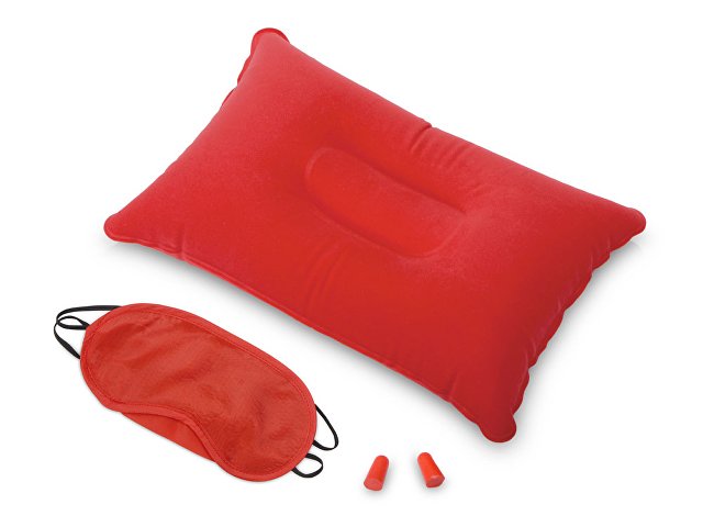 картинка Набор для путешествия с прямоугольной подушкой Cloud, красный от магазина Одежда+