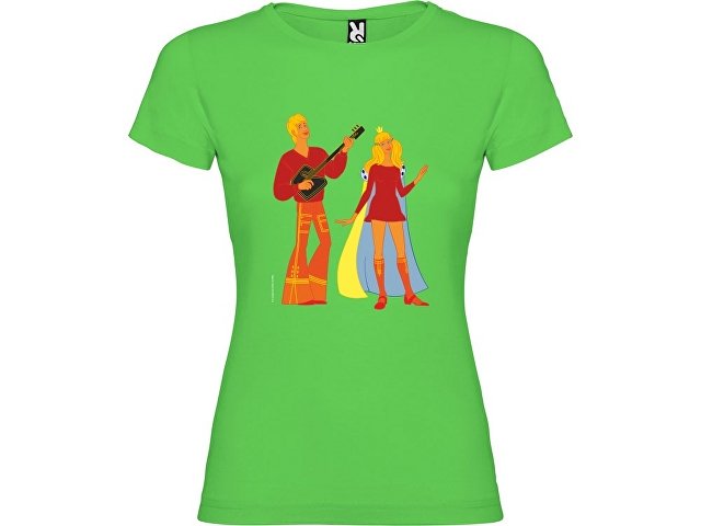 картинка Футболка "Бременские музыканты" женская, зеленое яблоко от магазина Одежда+