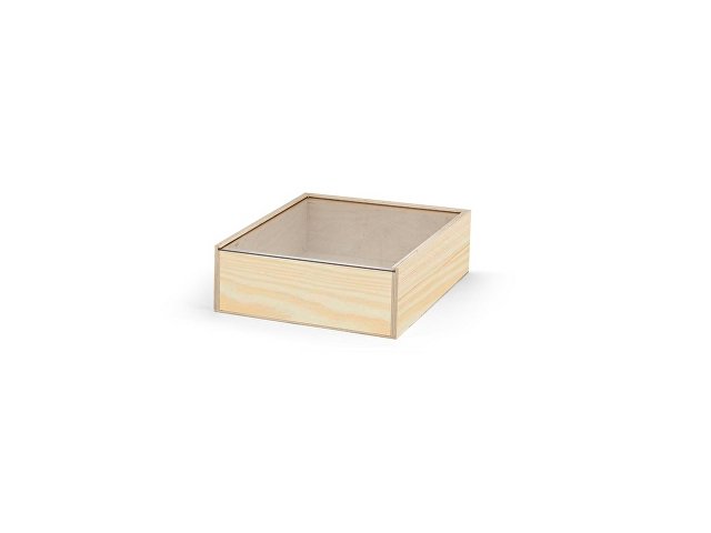 картинка Деревянная коробка BOXIE CLEAR S, натуральный темный от магазина Одежда+