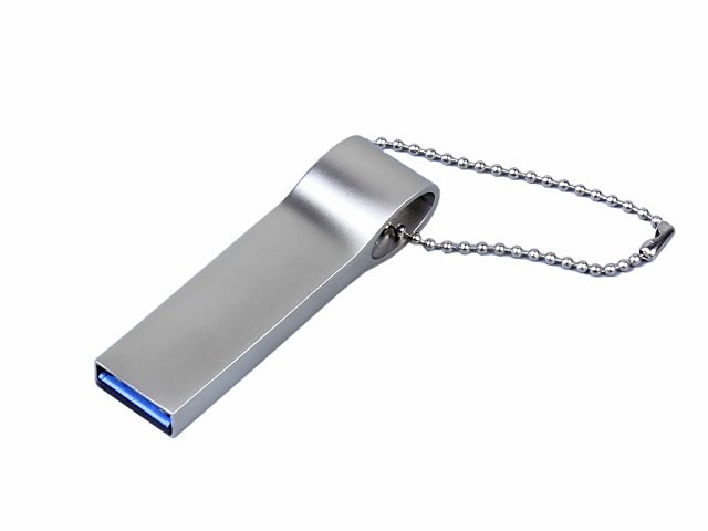 картинка USB 3.0-флешка на 64 Гб с мини чипом, компактный дизайн, боковое отверстие для цепочки от магазина Одежда+