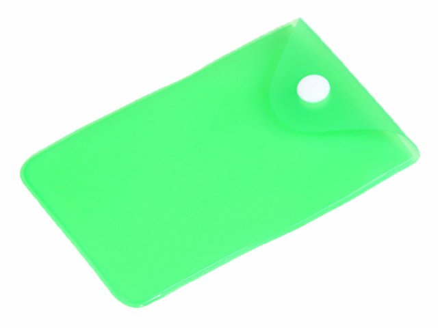 картинка Прозрачный кармашек PVC, зеленый цвет от магазина Одежда+