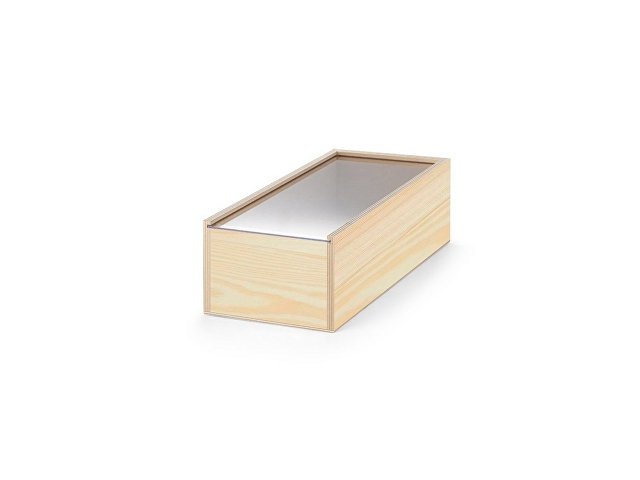 картинка Деревянная коробка BOXIE CLEAR M, натуральный темный от магазина Одежда+